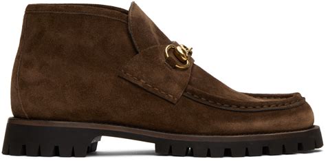 gucci tan biker boots
